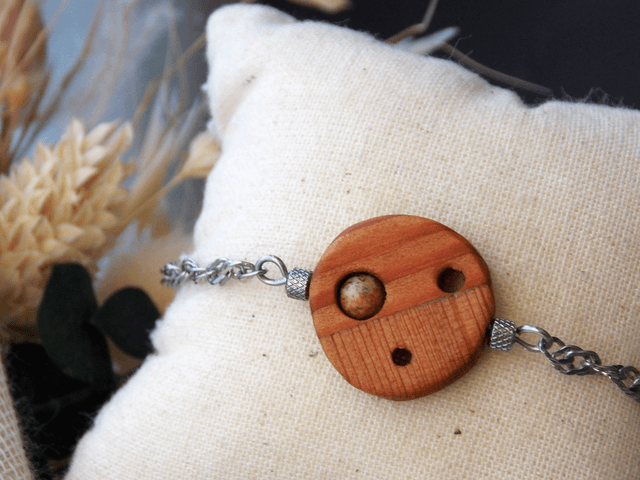 Bracelet mélange de mélèze | Création artisanale iséroise