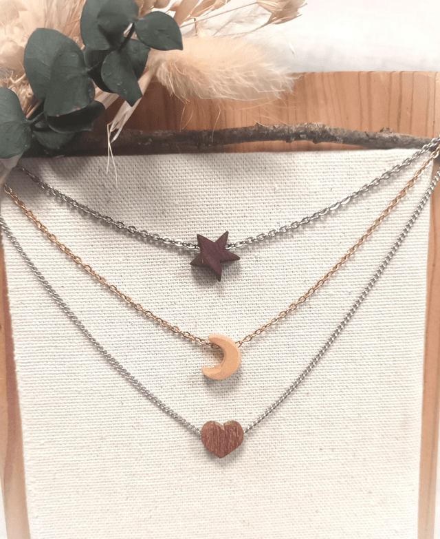Une étoile, une lune ou un cœur : composer votre bijou | Création artisanale iséroise