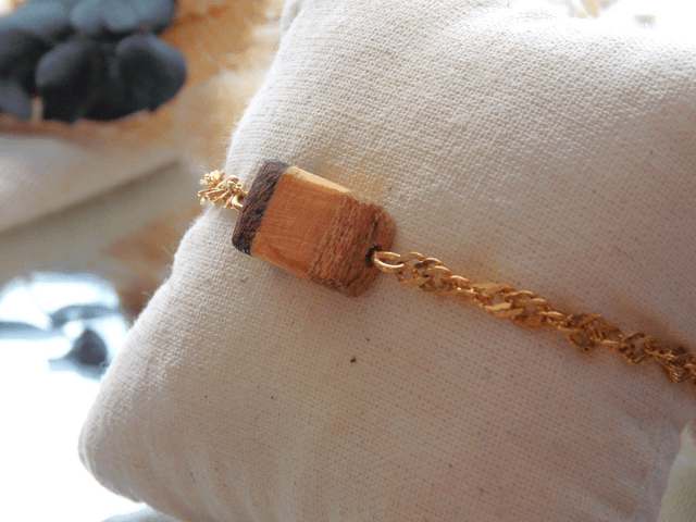 Bracelet élégamment boisé | Artisanat Isère