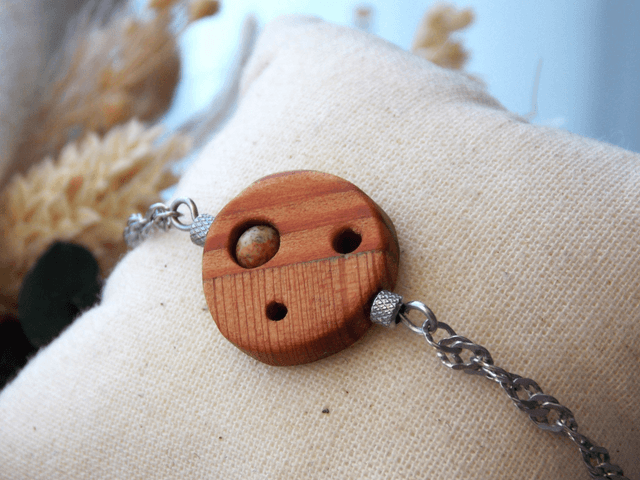 Bracelet mélange de mélèze | Création artisanale iséroise