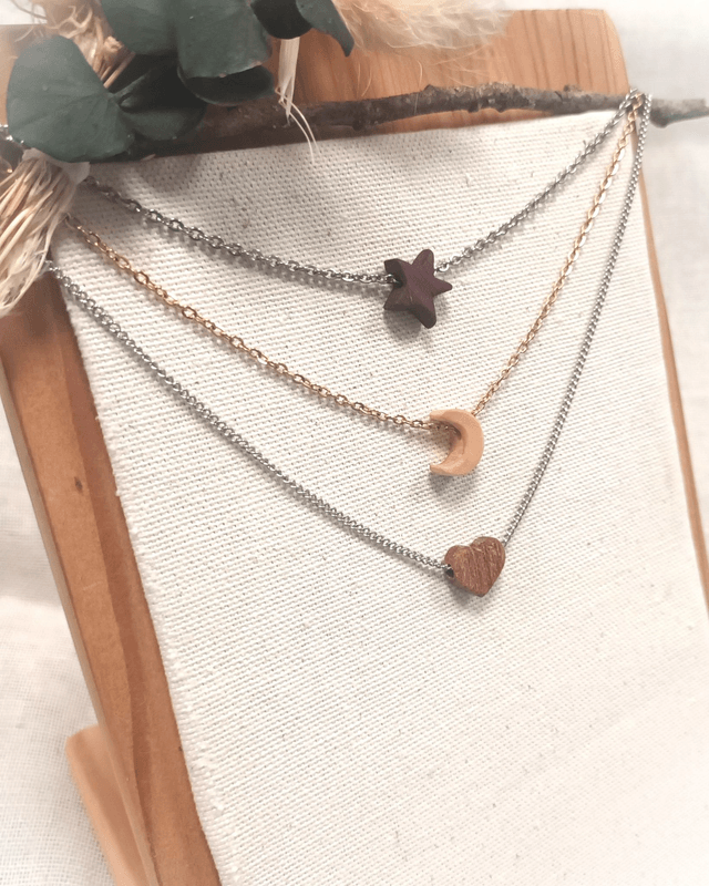 Une étoile, une lune ou un cœur : composer votre bijou | Création artisanale iséroise